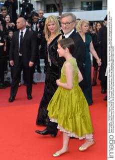 69. Festival de Cannes: The BFG Filmpremiere 69th Cannes Film Festival 2016, Red Carpet film The BFG . Pictured: Kate Capshaw, Steven Spielberg, Ruby Barnhill  SimonexComi Cannes