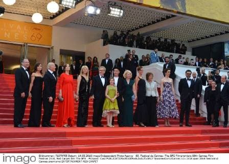 69. Festival de Cannes: The BFG Filmpremiere 69th Cannes Film Festival 2016, Red Carpet film The BFG . Pictured: Cast  SimonexComi Cannes