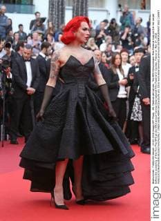 69. Festival de Cannes: The BFG Filmpremiere Miss Fame arrives on the red carpet before the screening of the film The BFG at the 69th annual Cannes International Film Festival in Cannes, France on May 14, 2016.  CAN20160514804 DAVIDxSILPA