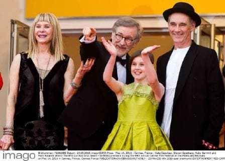 May 14, 2016 - Cannes, France - Kate Capshaw, Steven Spielberg, Ruby Barnhill and Mark Rylance attend The BFG (Le Bon Gros Geant - Le BGG) premiere during the 69th annual Cannes Film Festival at the Palais des Festivals on May 14, 2016 in Cannes, France. Cannes France  - ZUMAn230