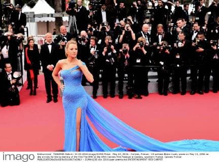 May 14, 2016 - Cannes, France - US actress Blake Lively poses on May 14, 2016 as she arrives for the screening of the film The BFG at the 69th Cannes Film Festival in Cannes, southern France. Cannes France  - ZUMAn230