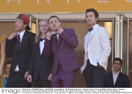 69. Festival de Cannes - American Honey Premiere 207665 De Rosa-Garcia Starface 2016-05-15 Cannes France 69th Annual Cannes Film Festival. Red Carpet of the movie « American Honey » . 69ème Festival International du film de Cannes. Montee des marches du film « American Honey » LaBeouf, Shia; Coalson, Raymond; Lombardi, Mccaul; Stone, Isaiah  Copyright: xDexRosa-Garciax xStarfacex STAR_207665_025
