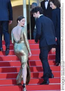 69th Cannes Film Festival 2016, Red Carpet film Mal de Pierres . Pictured: Marion Cotillard, Louis Garrel  SimonexComi Cannes