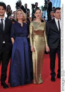 69th Cannes Film Festival 2016, Red carpet film Mal de Pierres . Pictured: Marion Cotillard, Nicole Garcia  Cannes