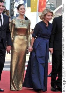 69th Cannes Film Festival 2016, Red carpet film Mal de Pierres . Pictured: Marion Cotillard, Nicole Garcia  Cannes