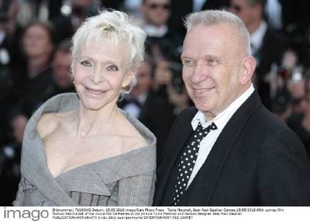 Tonie Marshall, Jean Paul Gaultier Cannes 15 05 2016 69th cannes film festival Red Carpet of the movie Mal De Pierres in the picture Tonie Marshall and fashion designer Jean Paul Gaultier  0