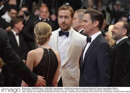 207678 De Rosa-Garcia Starface 2016-05-15 Cannes France 69ème Festival International du Film de Cannes. Montée des marches du film The Nice Guys . 69th International Cannes Film Festival. Red Carpet of The Nice Guys . Gosling, Ryan  Copyright: xDexRosa-Garciax xStarfacex STAR_207678_025