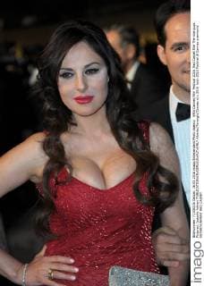 69th Cannes Film Festival 2016, Red Carpet film The nice guys . Pictured: Isabelle Adriani  AlbertoxTerenghi Cannes