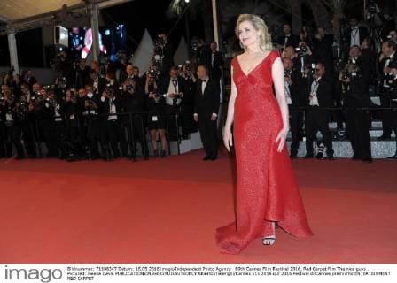 69th Cannes Film Festival 2016, Red Carpet film The nice guys . Pictured: Geena Davis  AlbertoxTerenghi Cannes