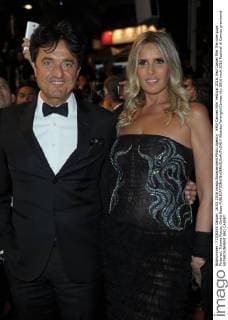 69th Cannes Film Festival 2016, Red Carpet film The nice guys . Pictured: Tiziana Rocca, Giulio Base  AlbertoxTerenghi Cannes