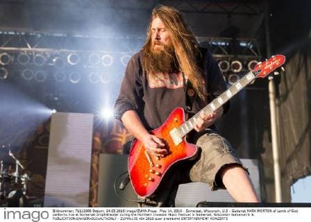 May 14, 2016 - Somerset, Wisconsin, U.S - Guitarist MARK MORTON of Lamb of God performs live at Somerset Amphitheater during the Northern Invasion Music Festival in Somerset, Wisconsin Somerset U.S. - ZUMAs135