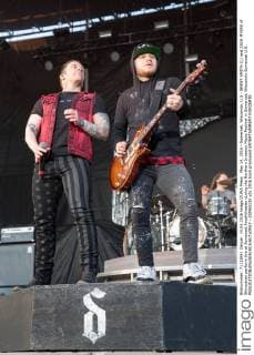 May 14, 2016 - Somerset, Wisconsin, U.S - BRENT SMITH (L) and ZACK MYERS of Shinedown perform live at Somerset Amphitheater during the Northern Invasion Music Festival in Somerset, Wisconsin Somerset U.S. - ZUMAs135