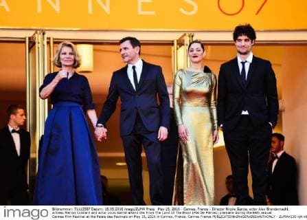May 15, 2016 - Cannes, France - Director Nicole Garcia, actor Alex Brendemuehl, actress Marion Cotillard and actor Louis Garrel attend the From The Land Of The Moon (Mal De Pierres) premiere during the 69th annual Cannes Film Festival at the Palais des Festivals on May 15, 2016 in Cannes, France. Cannes France  - ZUMAn230