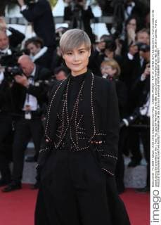 CANNES, FRANCE - MAY 15: (CHINA OUT) Actress Chris Li Yuchun poses on red carpet during the premiere of film From The Land Of The Moon at the 69th annual Cannes Film Festival on May 15, 2016 in Cannes, France.  CFP484554139