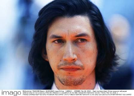 (160516) -- CANNES, May 16, 2016 -- Cast members Adam Driver poses on red carpet while arriving for the screening of the film Paterson in competition at the 69th Cannes Film Festival in Cannes, France, May 16, 2016. ) FRANCE-CANNES-FILM FESTIVAL-PATERSON-RED CARPET JinxYu 