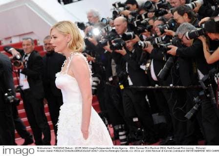 69th Cannes Film Festival 2016, Red Carpet film Loving . Pictured: Kirsten Dunst  AlbertoxTerenghi Cannes