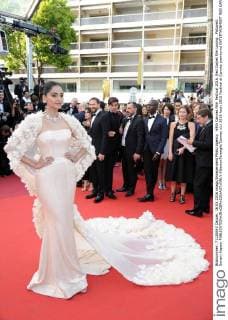 69th Cannes Film Festival 2016, Red Carpet film Loving . Pictured: Sonam Kapoor  AlbertoxTerenghi Cannes