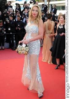 69th Cannes Film Festival 2016, Red Carpet film Loving . Pictured: Valeria Marini  AlbertoxTerenghi Cannes