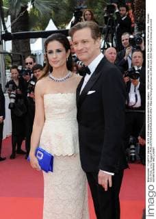 69th Cannes Film Festival 2016, Red Carpet film Loving . Pictured: Colin Firth, Livia Giuggioli  AlbertoxTerenghi Cannes