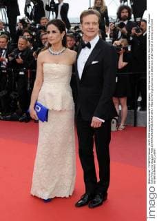 69th Cannes Film Festival 2016, Red Carpet film Loving . Pictured: Colin Firth, Livia Giuggioli  AlbertoxTerenghi Cannes
