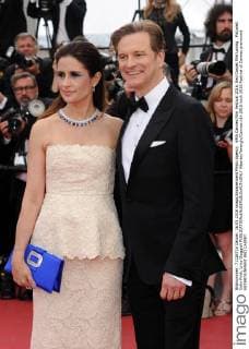 69th Cannes Film Festival 2016, Red Carpet film Loving . Pictured: Colin Firth, Livia Giuggioli  AlbertoxTerenghi Cannes