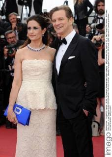 69th Cannes Film Festival 2016, Red Carpet film Loving . Pictured: Colin Firth, Livia Giuggioli  AlbertoxTerenghi Cannes
