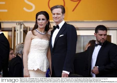 Colin Firth and wife Livia Giuggioli attending the Loving premiere during the 69th Cannes Film Festival at the Palais des Festivals in Cannes on May 16, 2016 Foto:xD.xBedrosianx xFuturexImage