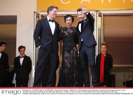 Jeff Nichols, Ruth Negga and Joel Egerton attending the Loving premiere during the 69th Cannes Film Festival at the Palais des Festivals in Cannes on May 16, 2016 Foto:xD.xBedrosianx xFuturexImage