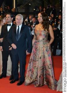 69th Cannes Film Festival 2016, Red Carpet film Hands of Stone . Pictured: Robert De Niro, Grace Hightowe  SimonexComi Cannes