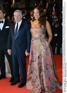 69th Cannes Film Festival 2016, Red Carpet film Hands of Stone . Pictured: Robert De Niro, Grace Hightowe  SimonexComi Cannes