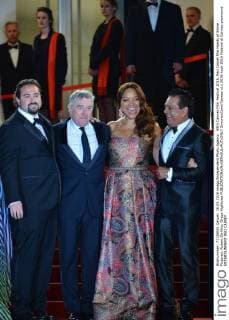 69th Cannes Film Festival 2016, Red Carpet film Hands of Stone . Pictured: Robert De Niro, Grace Hightowe  SimonexComi Cannes