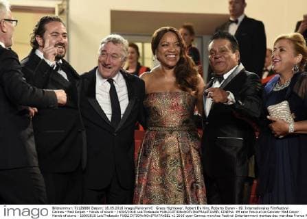 Grace Hightower, Robert De Niro, Roberto Duran - 69. Internationales Filmfestival Cannes - Red Carpet - Hands of stone - 16 05 2016 LoicThebaudx 