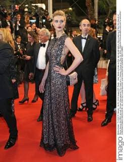 Gaia Weiss arrives on the red carpet before the screening of the film Hands of Stone during the 69th annual Cannes International Film Festival in Cannes, France on May 16, 2016.  CAN20160516824 DAVIDxSILPA
