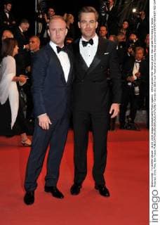 69th Cannes Film Festival 2016, Red carpet film Hans of Stone . Pictured: Chris Pine, Ben Foster  Cannes