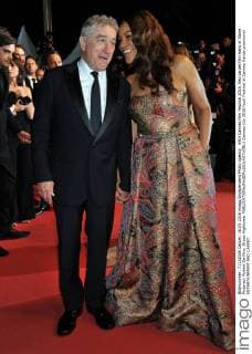 69th Cannes Film Festival 2016, Red carpet film Hans of Stone . Pictured: Robert De Niro, Grace Hightower  Cannes