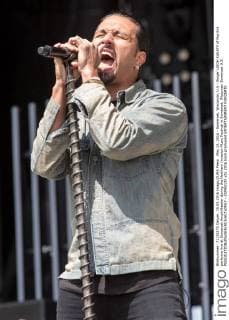 May 15, 2016 - Somerset, Wisconsin, U.S - Singer LEIGH KAKATY of Pop Evil performs live at Somerset Amphitheater during the Northern Invasion Music Festival in Somerset, Wisconsin Somerset U.S. - ZUMAs135