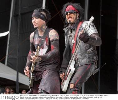 May 15, 2016 - Somerset, Wisconsin, U.S - DJ ASHBA (L) and NIKKI SIXX of Sixx:A.M. perform live at Somerset Amphitheater during the Northern Invasion Music Festival in Somerset, Wisconsin Somerset U.S. - ZUMAs135