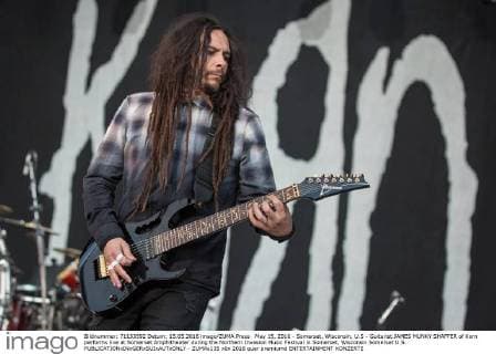 May 15, 2016 - Somerset, Wisconsin, U.S - Guitarist JAMES MUNKY SHAFFER of Korn performs live at Somerset Amphitheater during the Northern Invasion Music Festival in Somerset, Wisconsin Somerset U.S. - ZUMAs135