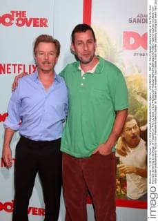 LOS ANGELES - MAY 16: David Spade, Adam Sandler at the The Do-Over Premiere Screening at the Regal 14 Theaters on May 16, 2016 in Los Angeles, CA  KathyxHutchins