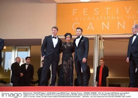 Cannes, France - CANNES, FRANCE - MAY 16: Director Jeff Nichols, actress Ruth Negga and actor Joel Edgerton attend the Loving premiere during the 69th annual Cannes Film Festival at the Palais des Festivals on May 16, 2016 in Cannes, France. Cannes France - ZUMAi09_