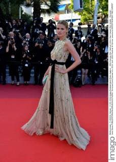 69th Cannes Film Festival 2016, Red Carpet film Julieta . Pictured: Lara Stone  SimonexComi Cannes