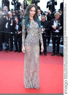 Luma Grothe arrives on the red carpet before the screening of the film Julieta at the 69th annual Cannes International Film Festival in Cannes, France on May 17, 2016.  CAN20160517843 DAVIDxSILPA