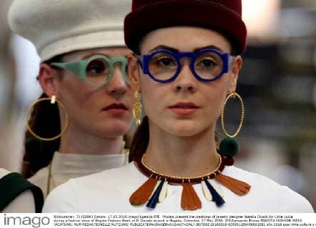 Models present the creations of jewelry designer Natalia Criado for Little Lucia during a fashion show of Bogota Fashion Week at El Dorado airport in Bogota, Colombia, 17 May 2016. EFE Lenoardo Munoz BOGOTA FASHION WEEK !ACHTUNG: NUR REDAKTIONELLE NUTZUNG!  BGT002 20160518-635991286456602081