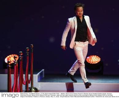 Ballett, Benois de la Danse Award in Moskau Royal Swedish Ballet artistic director Johannes Ohman, Benois de la Danse-2016 jury member, seen during a gala concert given by the nominees of Benois de la Danse-2016 on the New Stage of the Bolshoi Theatre in Moscow, Russia, May 17, 2016. Sergei Bobylev TASS  TS0237A0