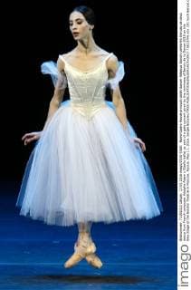 Rome Opera House principal ballet dancer Rebecca Bianchi performs the pas de deux dance from French composer Adolphe Adam s Giselle ballet as part of a gala concert given by the nominees of Benois de la Danse-2016 on the New Stage of the Bolshoi Theatre in Moscow, Russia, May 17, 2016. Sergei Bobylev TASS  TS0237F6