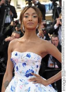 69th Cannes Film Festival 2016, Red Carpet film La fille inconnue . Pictured: Jordan Dunn  AlbertoxTerenghi Cannes