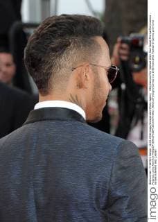 69th Cannes Film Festival 2016, Red Carpet film La fille inconnue . Pictured: Lewis Hamilton  AlbertoxTerenghi Cannes