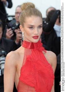 69th Cannes Film Festival 2016, Red Carpet film La fille inconnue . Pictured: Rosie Huntington-Whiteley  AlbertoxTerenghi Cannes