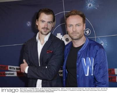Berlin, Premiere inklusive Fototermin. Der neue Berliner Tatort: Wir Ihr Sie Foto: Mark Waschke (R.)