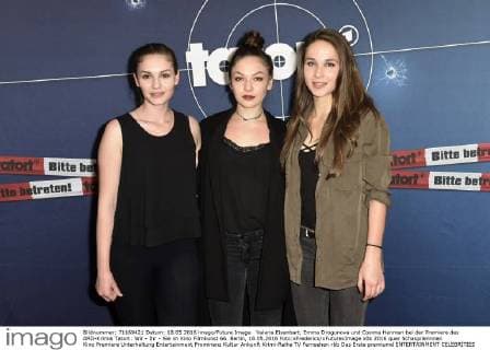 Valeria Eisenbart, Emma Drogunova und Cosima Henman bei der Premiere des ARD-Krimis Tatort: Wir - Ihr - Sie im Kino Filmkunst 66. Berlin, 18.05.2016 Foto:xFredericx xFuturexImage